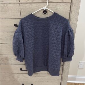 Quilted Puff Sleeve Shirt